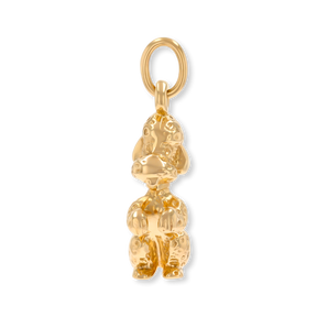 9ct Yellow Gold Solid Poodle Pendant