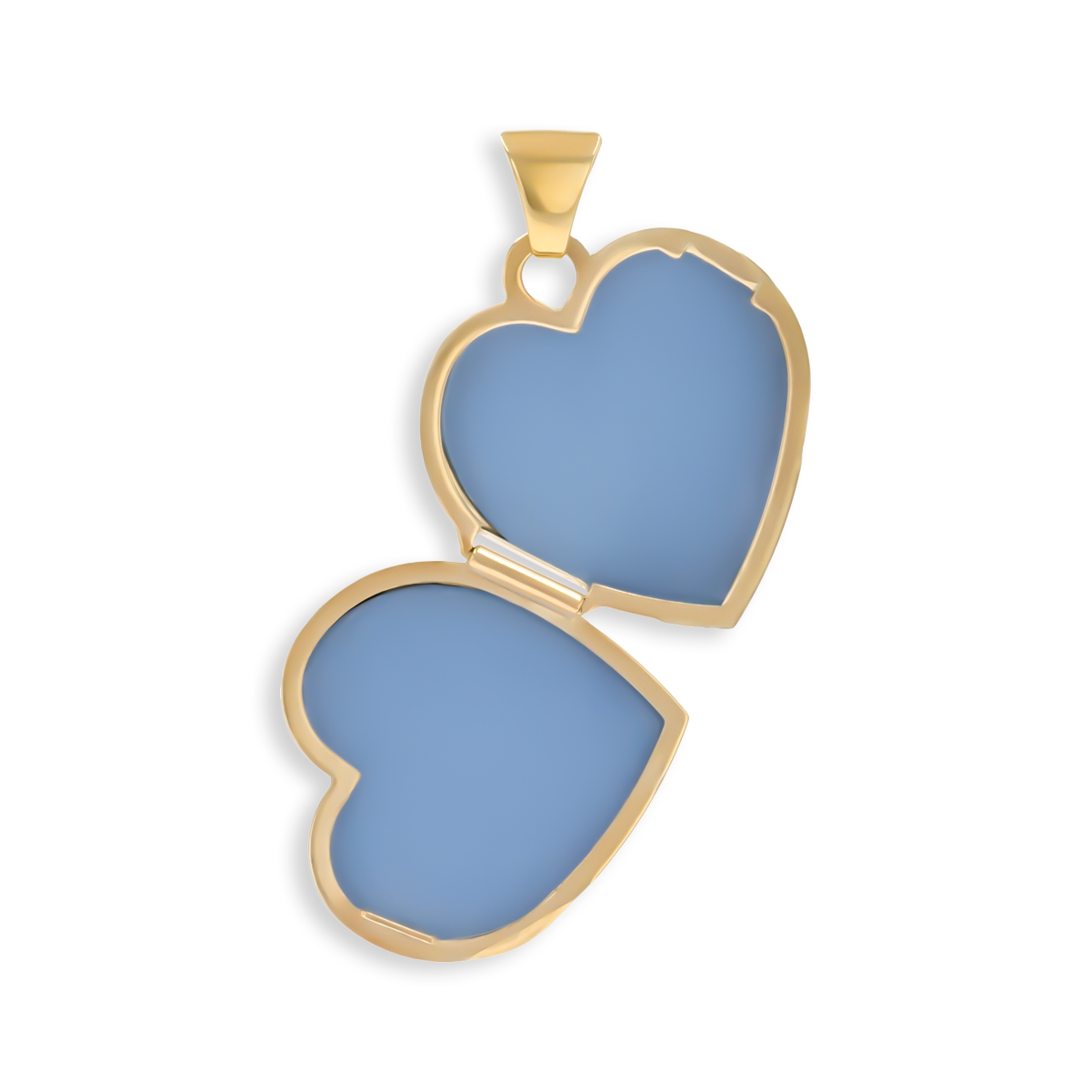 9ct Yellow Gold Heart Shaped Engraved I Love You Locket