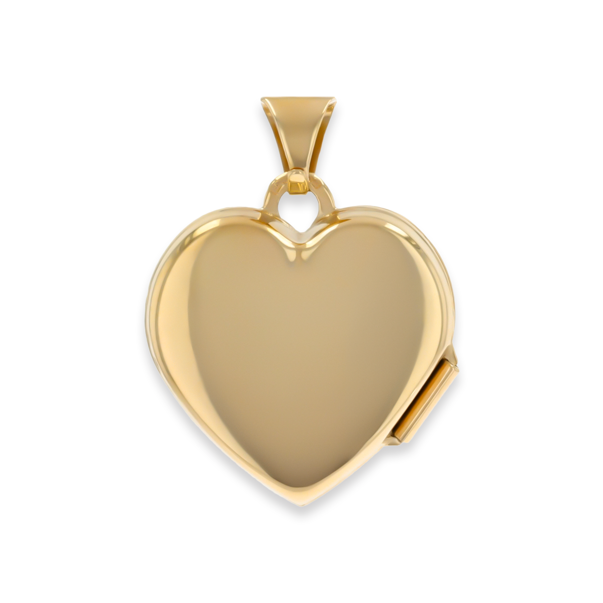 9ct Yellow Gold Heart Shaped Engraved I Love You Locket