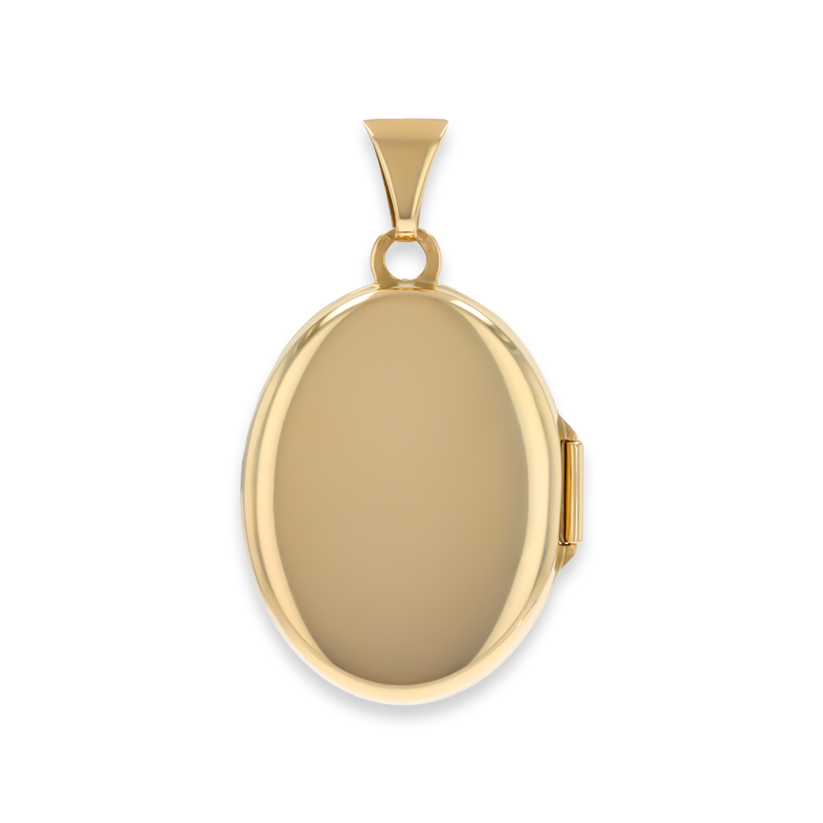 9ct Yellow Gold Oval Floral Locket