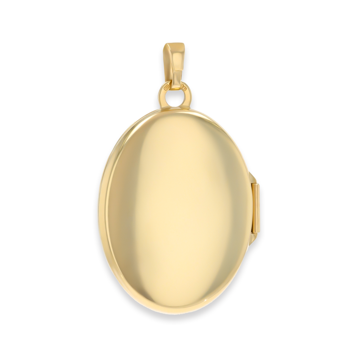 9ct Yellow Gold Oval Shaped Garnet Set Patterned Locket