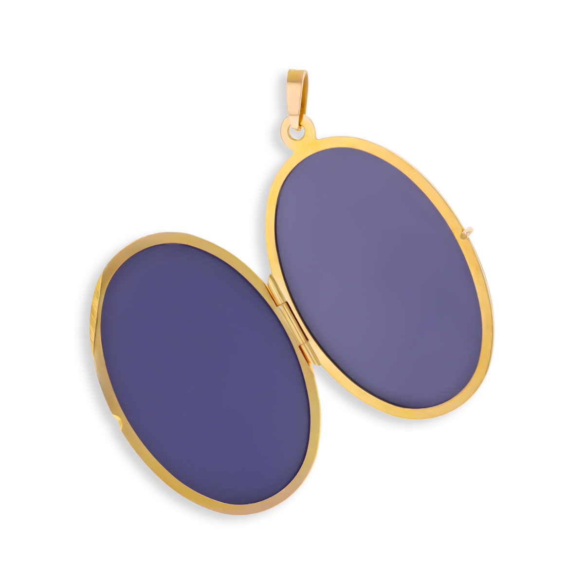 9ct Yellow Gold Oval Shaped Bird Engraved Locket