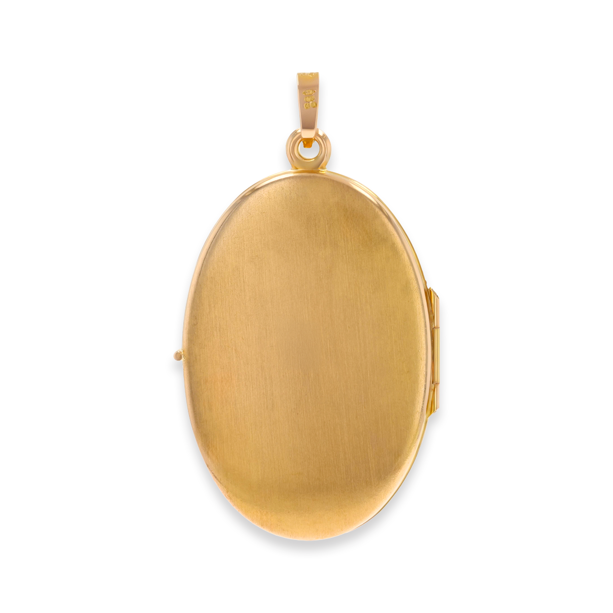 9ct Yellow Gold Oval Shaped Bird Engraved Locket