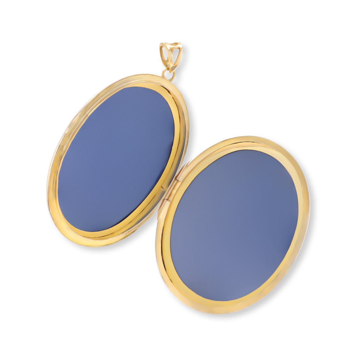 9ct Yellow Gold Extra Large Oval Foliate Scroll Locket