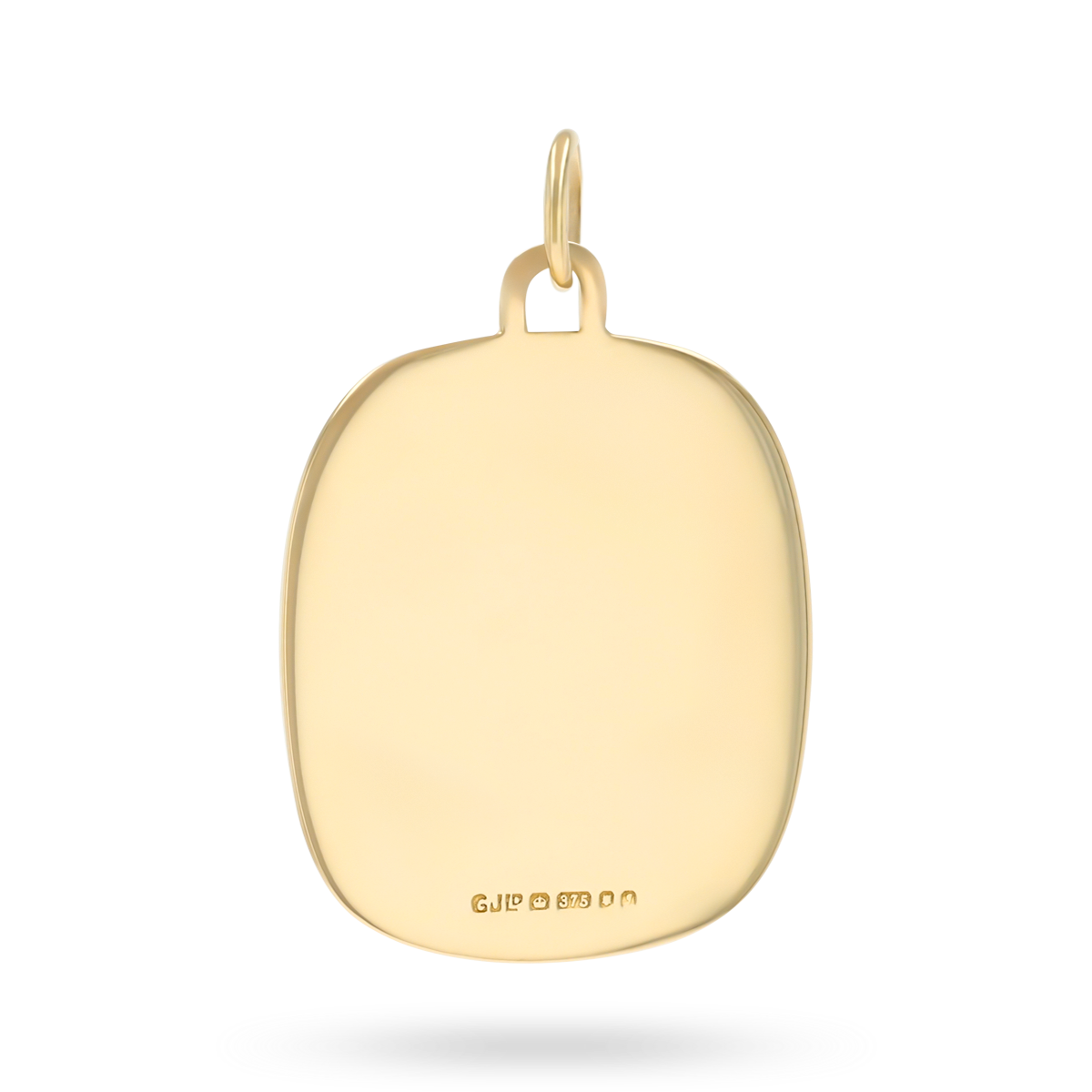 9ct Yellow Gold Rectangular St Christopher Pendant By Georg Jensen