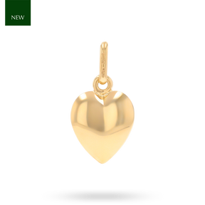 9ct Yellow Gold Plain Heart Pendant