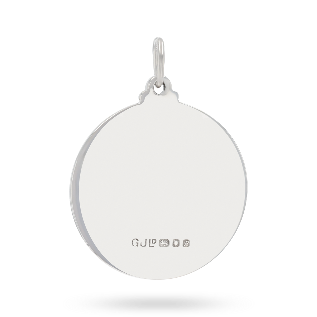 Sterling Silver 26mm Diamond Cut St Christopher Pendant By Georg Jensen