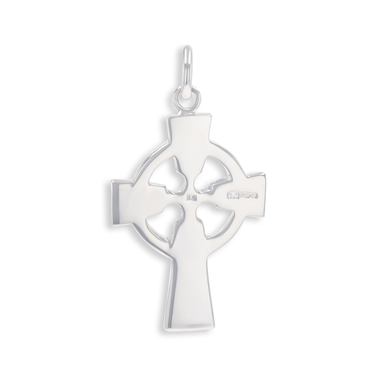 Sterling Silver Hand Engraved Celtic Cross Pendant