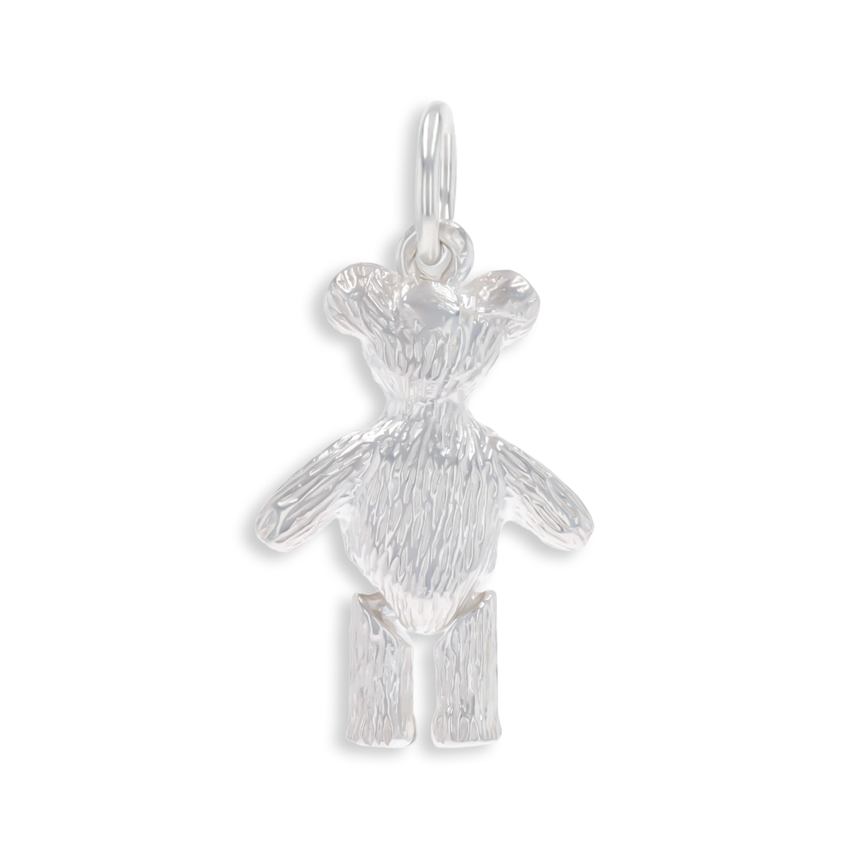 Sterling Silver Moveable Teddy Bear Pendant
