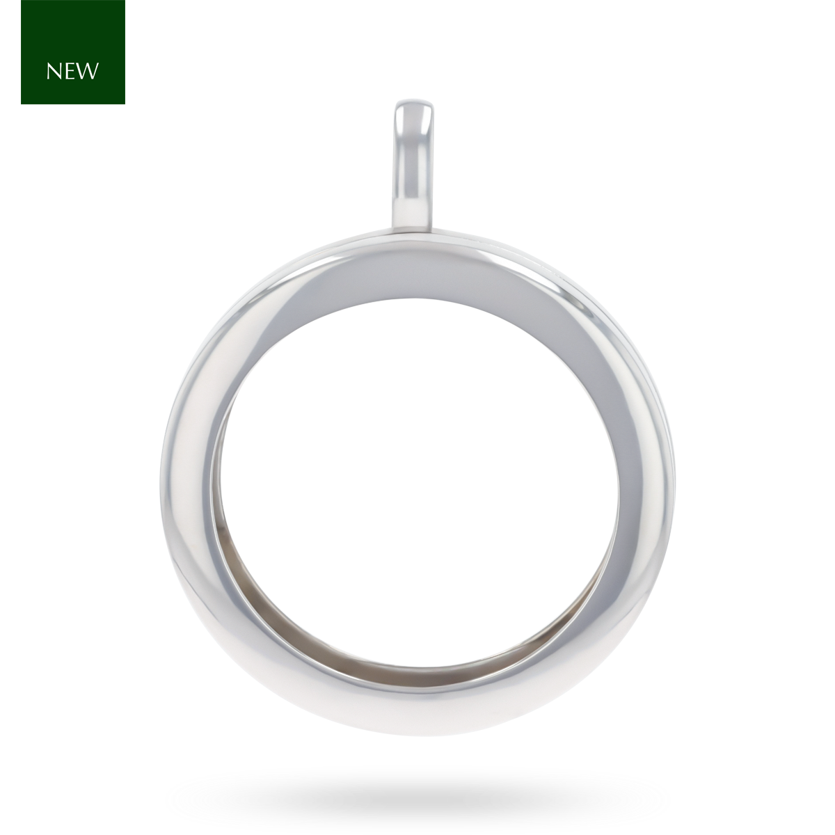 Sterling Silver Plain Double Sided Locket Pendant