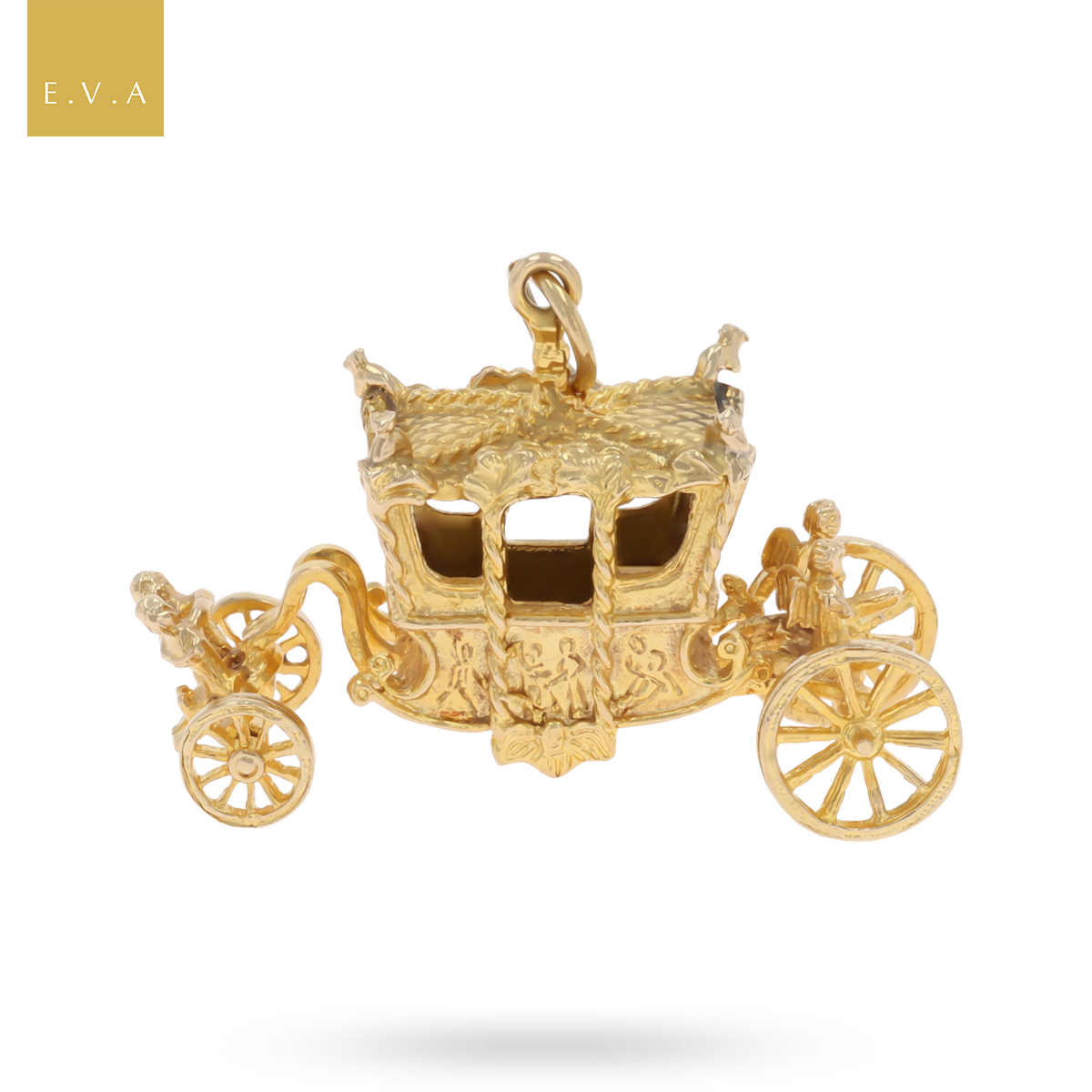 9ct Yellow Gold Royal Carriage Charm