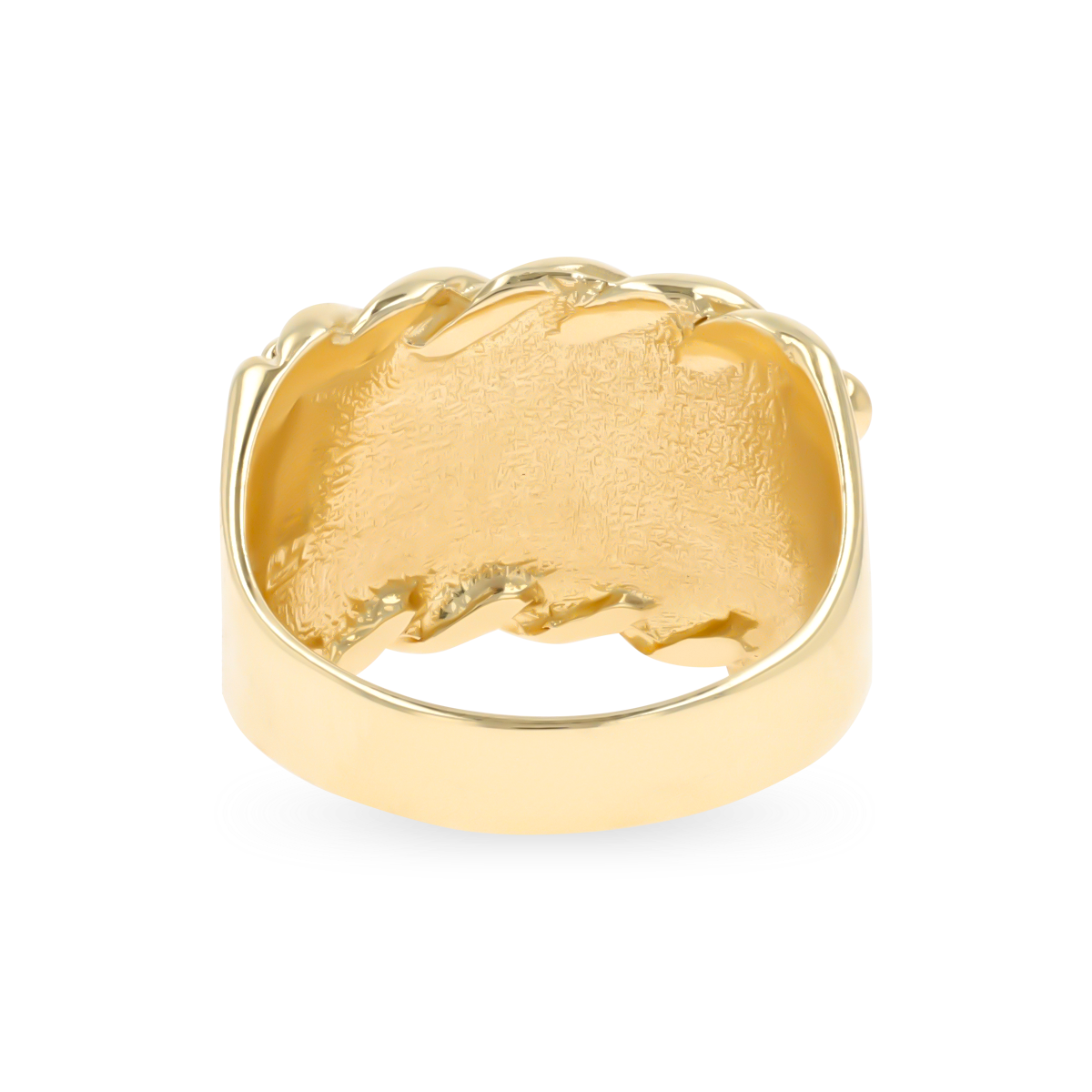 9ct Yellow Gold 4-Row Medium Size Keeper Ring