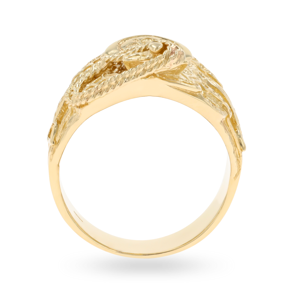 9ct Yellow Gold Small Size Saddle Ring