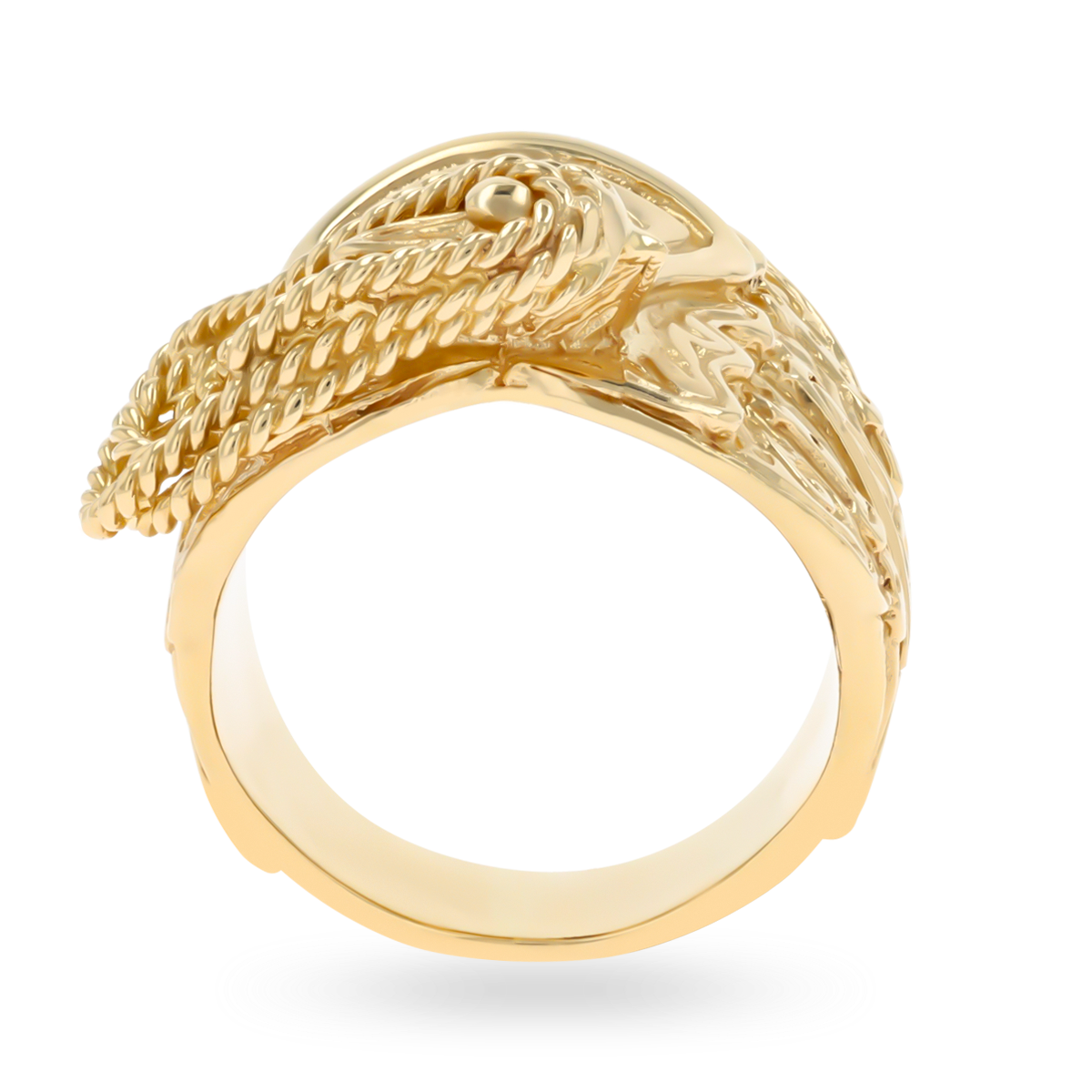 9ct Yellow Gold Large Size Saddle Ring