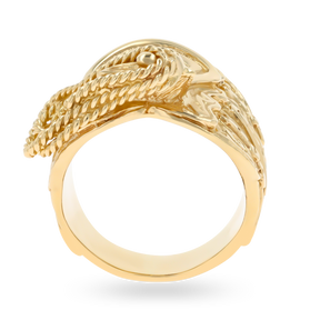 9ct Yellow Gold Large Size Saddle Ring