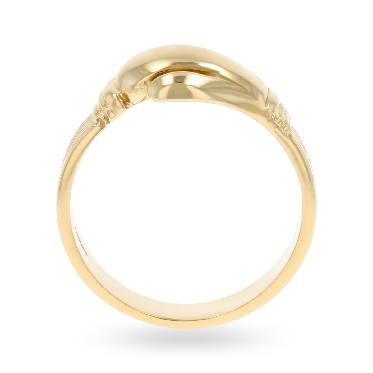 9ct Yellow Gold Plain Boxing Glove Ring