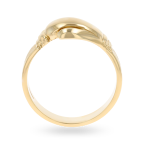 9ct Yellow Gold Plain Boxing Glove Ring