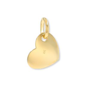 9ct Yellow Gold Organic Plain Heart Pendant