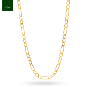 9ct Yellow Gold 2.8mm Figaro Chain