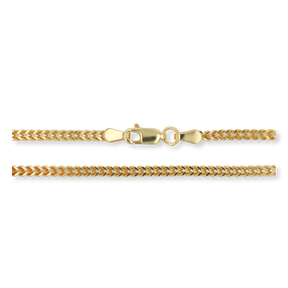 9ct Yellow Gold 2mm Franco Chain - Clasp