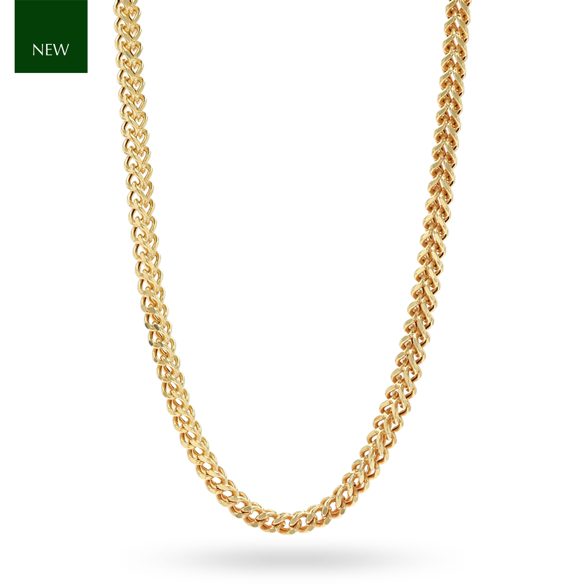 9ct Yellow Gold 2mm Franco Chain