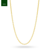 9ct Yellow Gold 0.9mm Rolo Chain