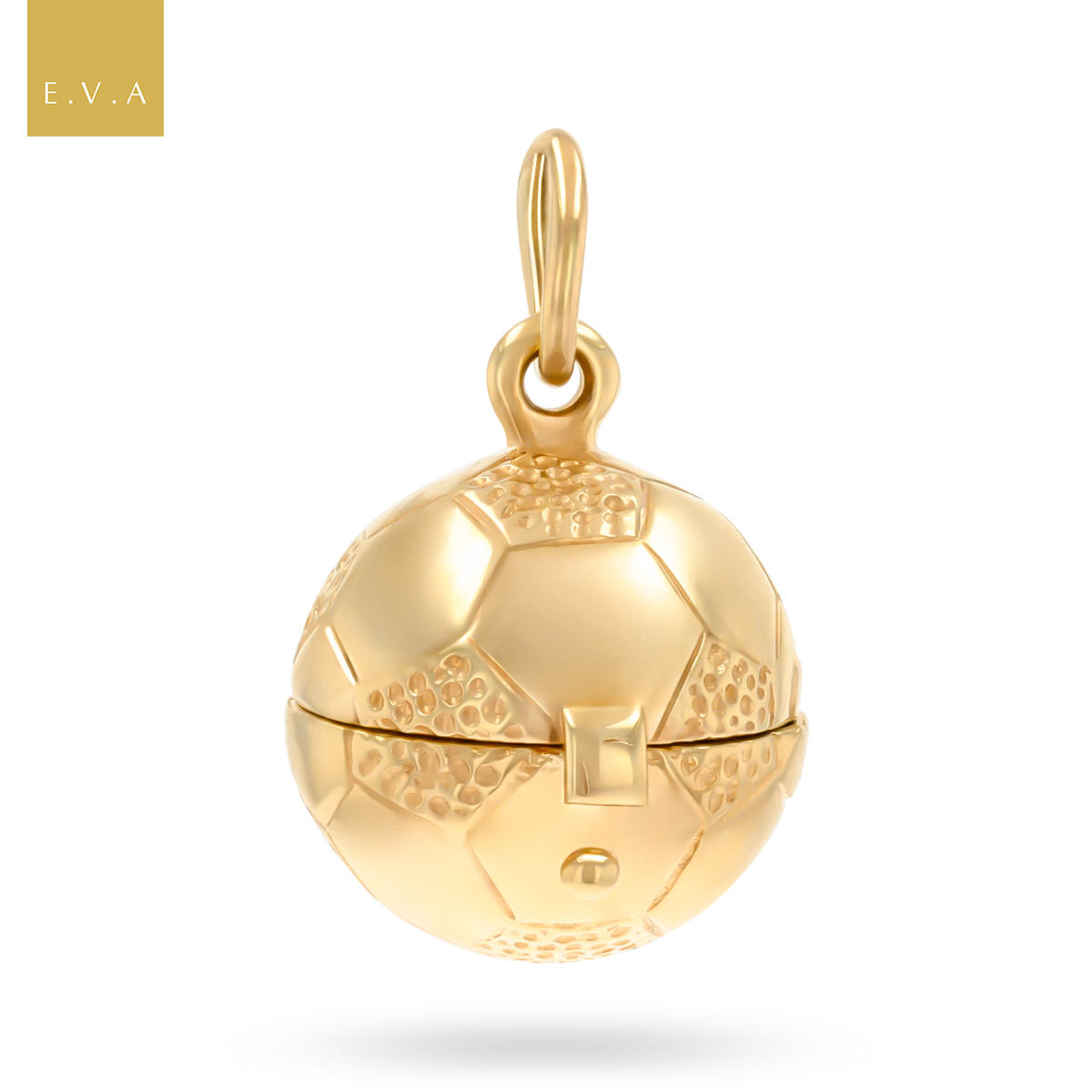 9ct Yellow Gold Opening Football Pendant