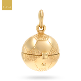 9ct Yellow Gold Opening Football Pendant