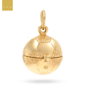 9ct Yellow Gold Opening Football Pendant