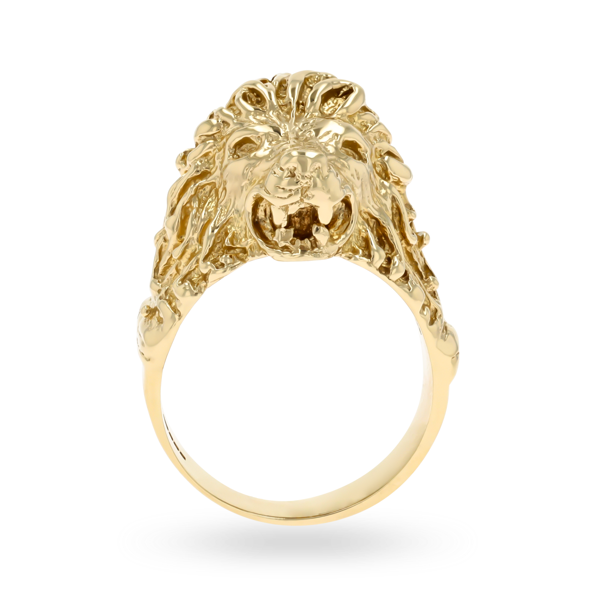 9ct Yellow Gold Lion Ring