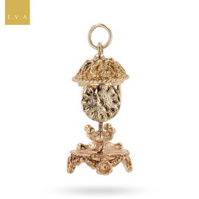 9ct Yellow Gold Moveable Mantle Clock Charm