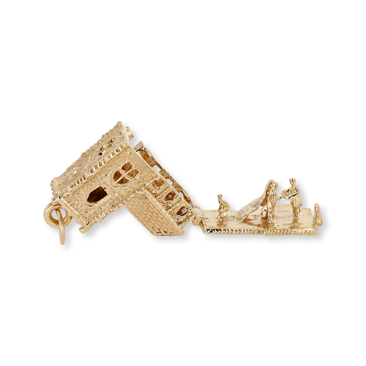 9ct Yellow Gold Wedding Church Opening Charm