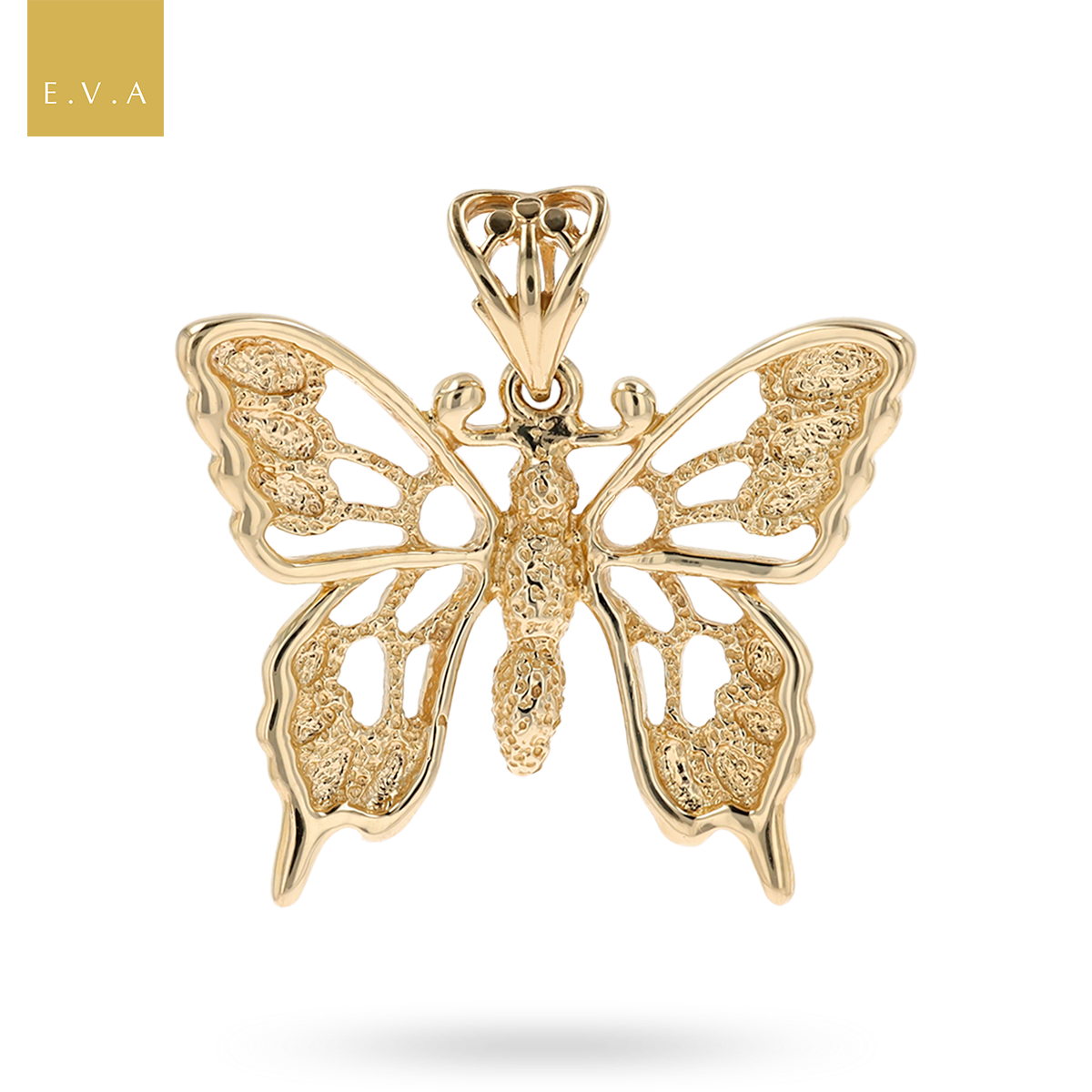 9ct Yellow Gold Butterfly Pendant