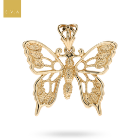 9ct Yellow Gold Butterfly Pendant