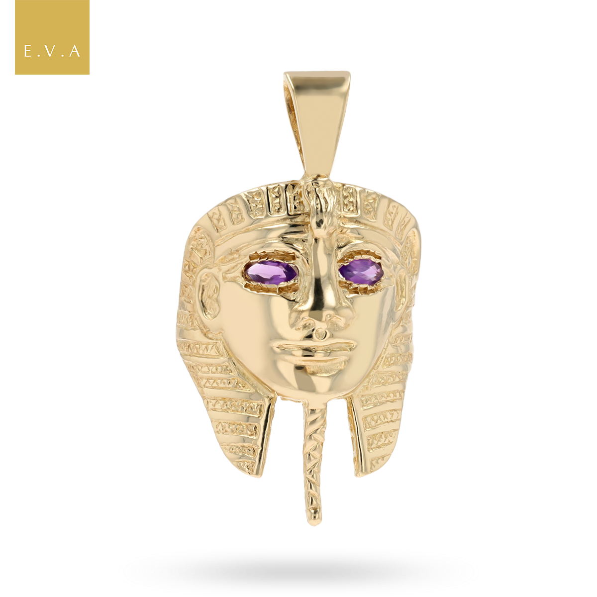 9ct Yellow Gold Egyptian Pharaoh Pendant