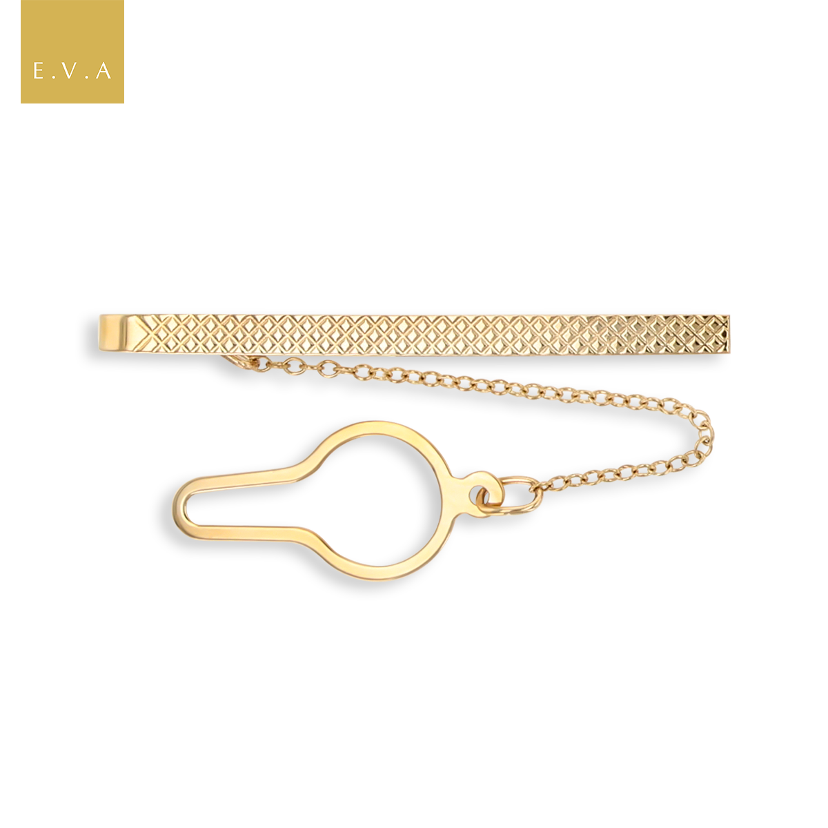 9ct Yellow Gold Diamond Cut Tie Bar