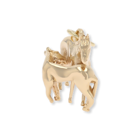 9ct Yellow Gold Horse & Foal Charm