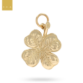 9ct Yellow Gold Four Leaf Clover Pendant