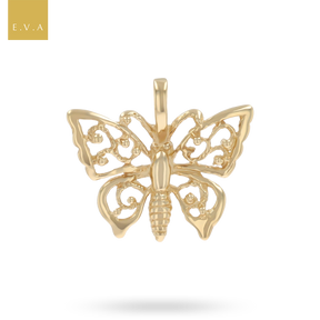 9ct Yellow Gold Small Butterfly Pendant