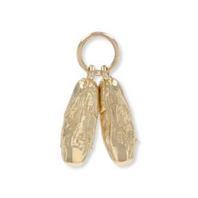 9ct Yellow Gold Ballet Slippers Pendant