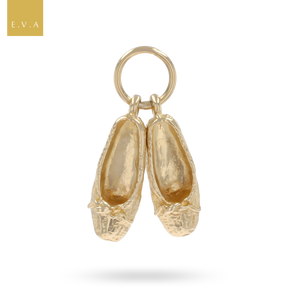 9ct Yellow Gold Ballet Slippers Pendant