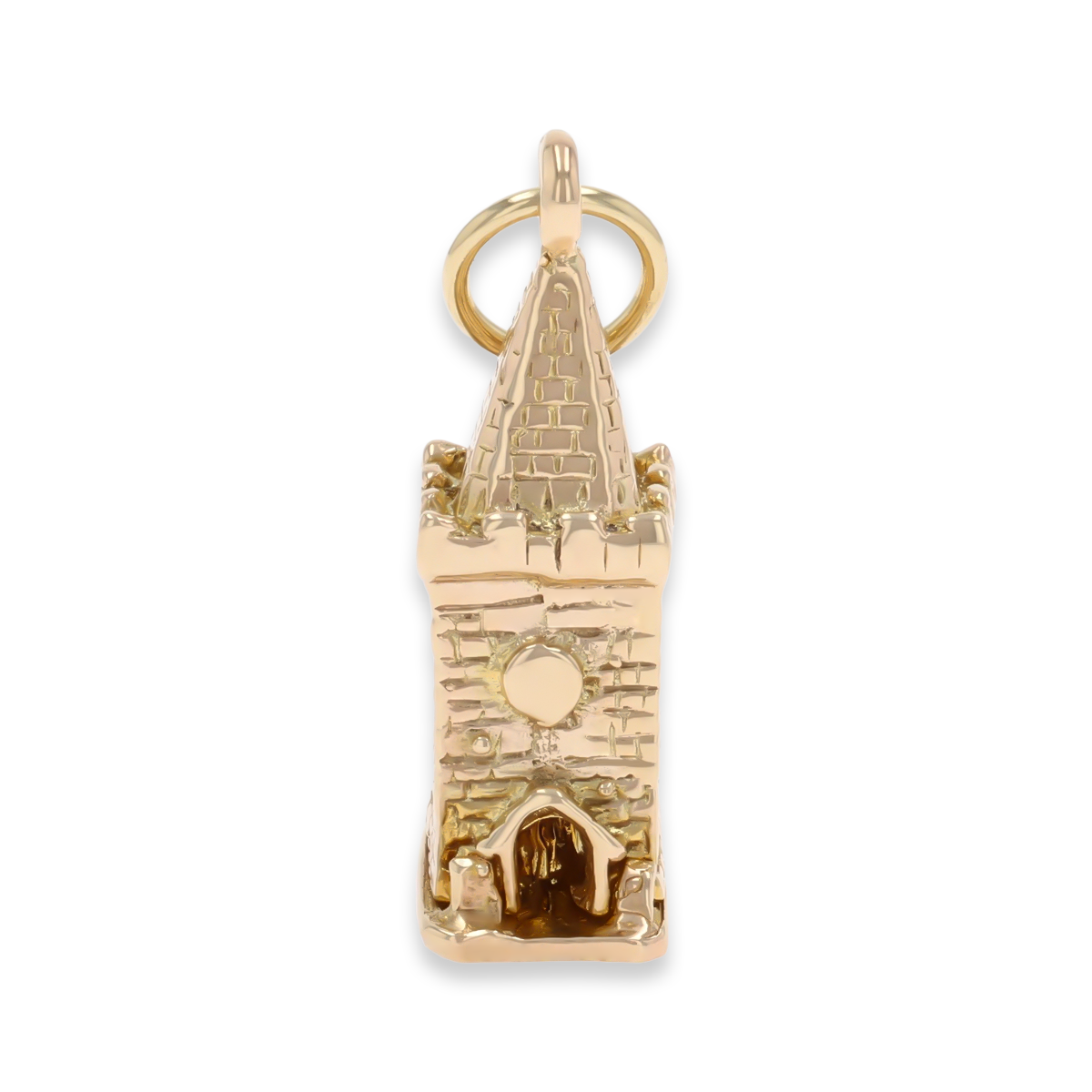 9ct Yellow Gold Church With Bride & Groom Opening Charm