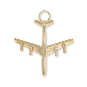 9ct Yellow Gold Areoplane Charm