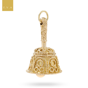 9ct Yellow Gold Ringing Bell Charm