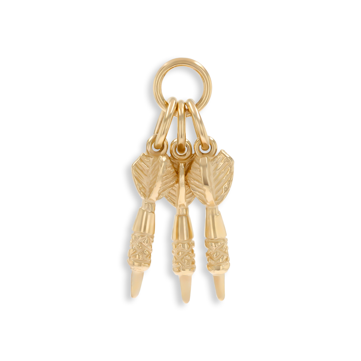 9ct Yellow Gold Three Darts Pendant