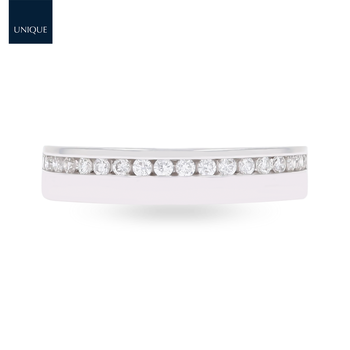 18ct White Gold 0.25cts Round Brilliant Cut Diamond Band