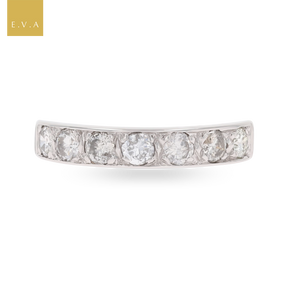 18ct White Gold Diamond Set Seven Stone Ring
