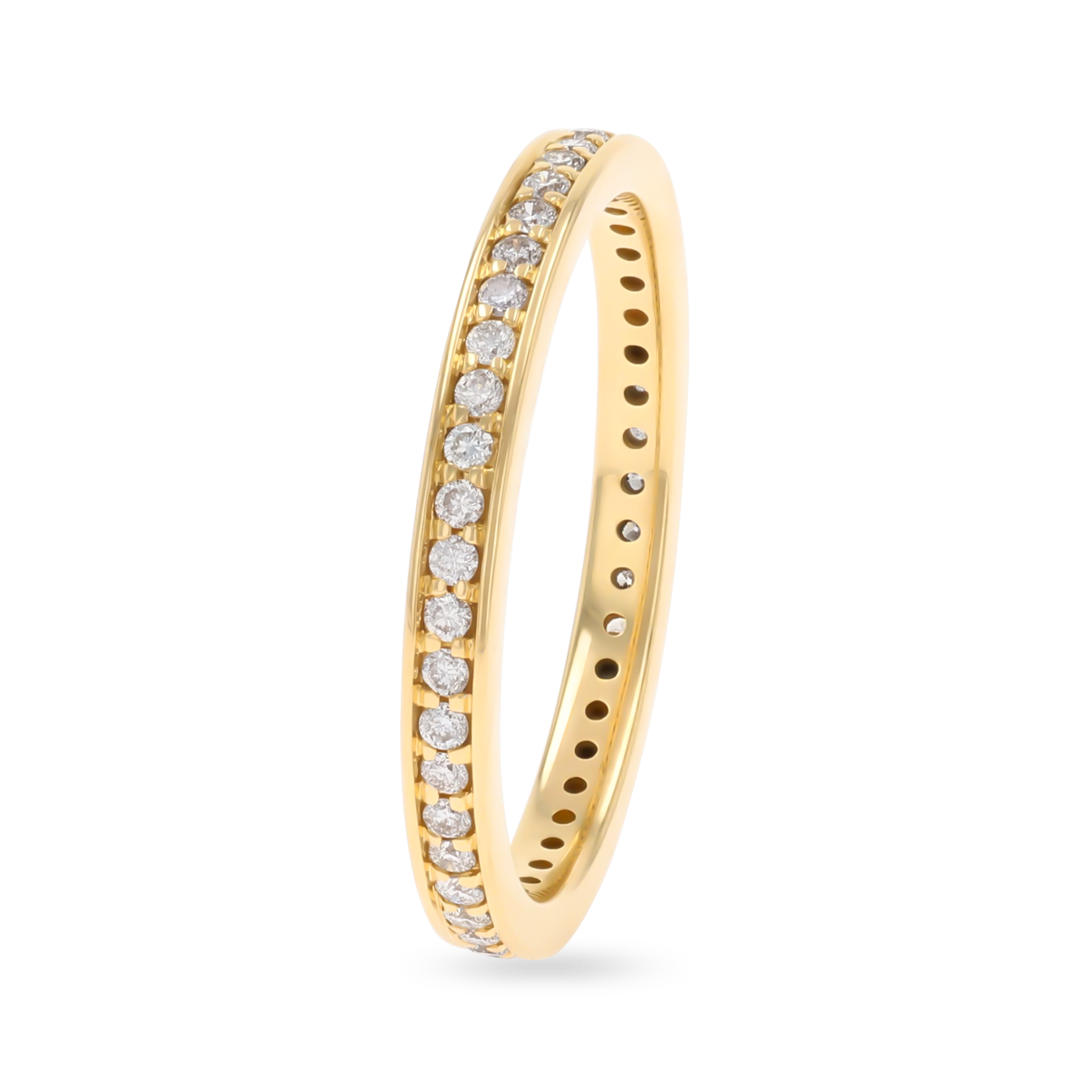 18ct Yellow Gold 0.40ct Round Brilliant Cut Diamond Full Eternity Ring