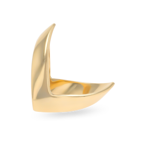 9ct Yellow Gold Plain Double Wishbone Ring