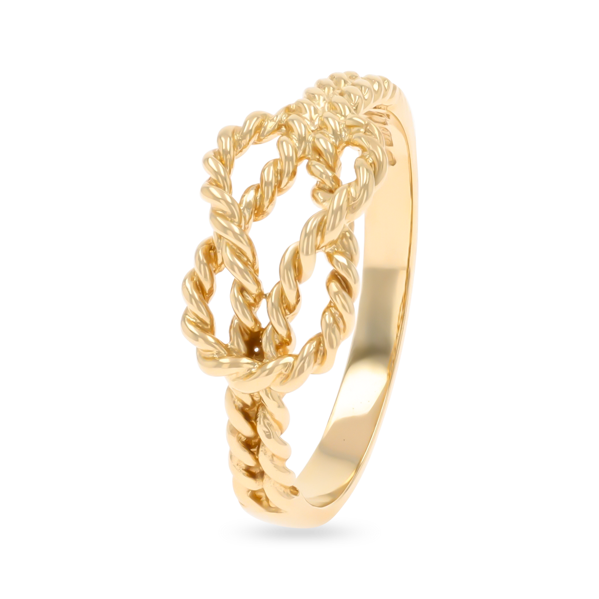 9ct Yellow Gold Twisted Love Knot Ring